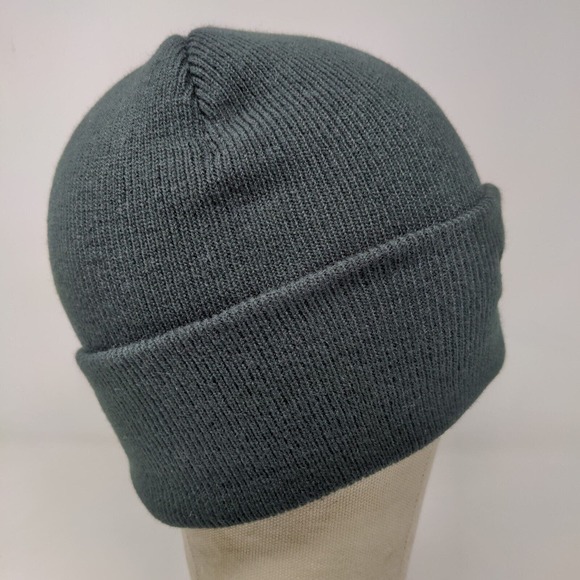 Port & Company Men's Knit Beanie Hat Black Embroidered Veltyma Fungicide Logo - Picture 6 of 12